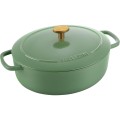 Garnek żeliwny owalny Ballarini Bellamonte - Zielony, 2.2 ltr - 1881631