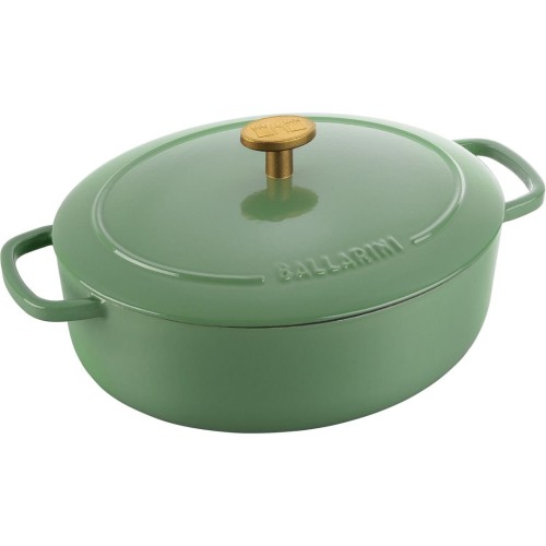 Garnek żeliwny owalny Ballarini Bellamonte - Zielony, 2.2 ltr - 1881631
