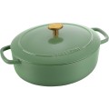 Garnek żeliwny owalny Ballarini Bellamonte - Zielony, 2.2 ltr - 2309651