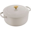 Garnek żeliwny okrągły BALLARINI BELLAMONTE 75003-552-0 - 5,5 ltr kość słoniowa - 1881792