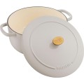 Garnek żeliwny okrągły BALLARINI BELLAMONTE 75003-552-0 - 5,5 ltr kość słoniowa - 1508399