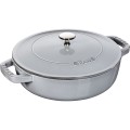 Głęboka patelnia do duszenia z pokrywką Staub - 24 cm, Grafitowy - 1941182