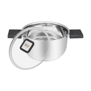 Resto Kitchenware Anser 2,5 l Okrągły Czarny, Stal nierdzewna