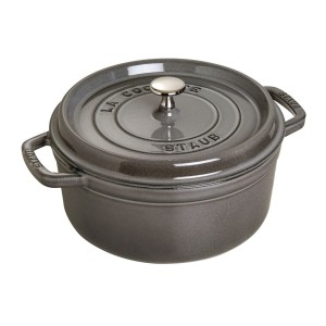 Garnek żeliwny okrągły STAUB 40509-312-0 - 5,2 ltr grafitowy