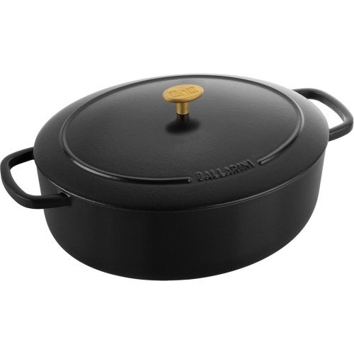Garnek żeliwny owalny Ballarini Bellamonte - Czarny, 6.5 ltr - 1881756