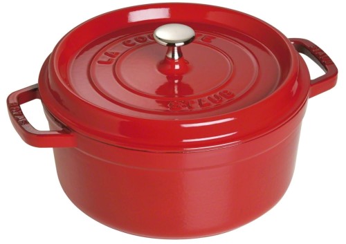 Garnek żeliwny okrągły STAUB 40509-840-0 - 5,2 ltr czerwony - 1881791