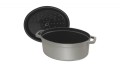 STAUB Garnek żeliwny owalny 3,2l grafitowy - 1461237