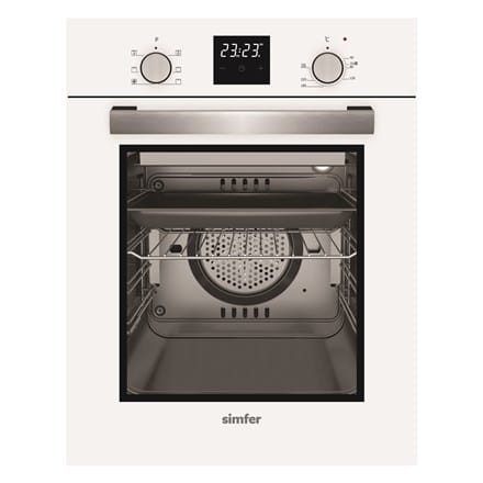 Piekarnik Simfer 4207BERBB 47 L Wielofunkcyjny ręczny Pokrętła wynurzane Szerokość 45 cm Biały - 1882355