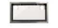 Zadaszenie CATA Hood GC DUAL A 45 XGWH, Klasa efektywności energetycznej A, Szerokość 45 cm, 820 m3/h, Sterowanie dotykowe, LED, Białe szkło - 2310073