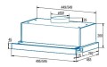 CATA TFB-5160 X Hood, Energy efficiency class C, Width 59.5 cm, Max 297 m3/h, Mechanical control, LED, Stainless steel CATA - 2310075