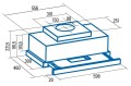 CATA TFH 6630 X /A Hood, Energy efficiency class A+, Width 60 cm, Max 605 m3/h, Touch Control, LED, Stainless steel CATA - 2274118