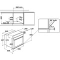 Gorący punkt | FI7 861 SH BL HA | Piekarnik do zabudowy | 73 L | Wielofunkcyjny | AquaSmart | Elektroniczny | Tak | Wysokość 59,5 cm | Szerokość 59,5 cm | Czarny - 1882808