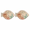Zestaw 2 talerzy z melaminy Sea Life ryby - 33 x 23 cm - 1883229
