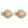 Zestaw 2 talerzy z melaminy Sea Life ryby - 33 x 23 cm - 2310368
