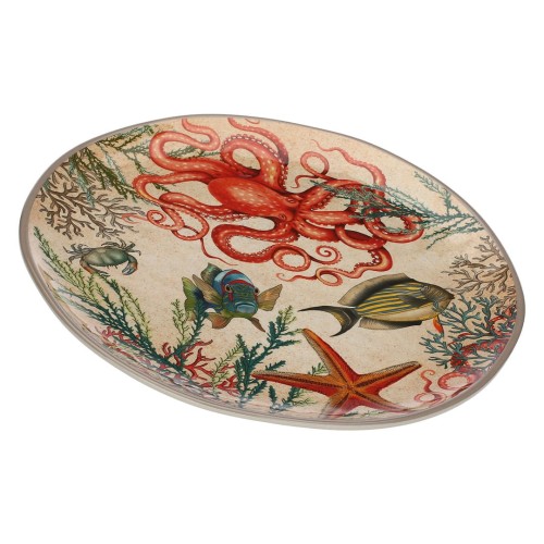 Taca okrągła z melaminy Sea Life - 42 cm - 1883227