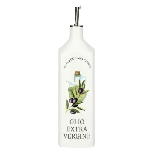 Kwadratowa butelka na olej Conserva - Biały, 1 ltr - 1883220