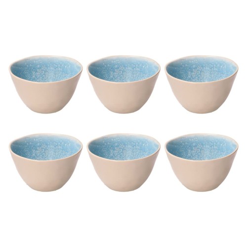 ROSE&TULIPANI CONCERTO FUSE AZZURRO Zestaw 6 małych misek 12 cm - 2310395