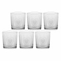Zestaw 6 szklanek z grubym dnem Babila serce - Przezroczysty, 350 ml - 2310436