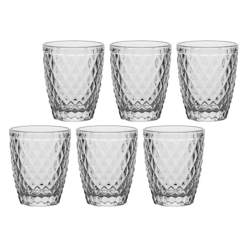 Zestaw 6 szklanek z grubym dnem Etrusco - Przezroczysty, 270 ml - 1883519