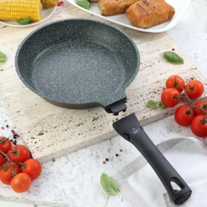 TIROSS PATELNIA GRANITOWA 24cm TS-1443 ODŁĄCZANA UCHWYT....