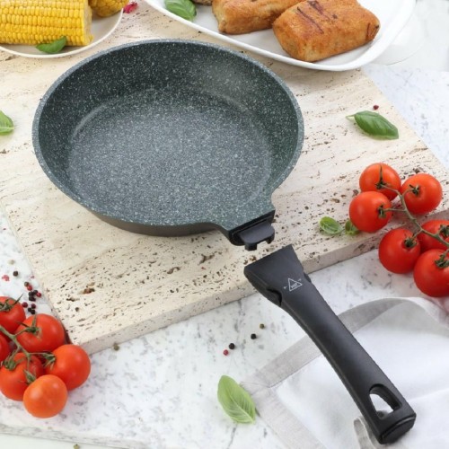 TIROSS PATELNIA GRANITOWA 24cm TS-1443 ODŁĄCZANA UCHWYT - 2109821