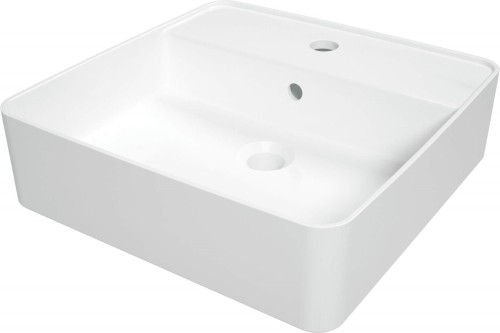 Umywalka ceramiczna nablatowa z miejscem na baterię - 2258466
