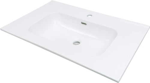 Umywalka ceramiczna wpuszczana - 80 cm - 2258575