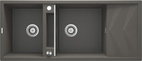 Zlewozmywak granitowy magnetyczny 2-komorowy z ociekaczem ZRM_T213 5907650817222 - 2258615