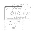 ZLEWOZMYWAK STALOWY UNIVERSE 60 T-XP 11B 31 W/WO/OVF SP - 2110547