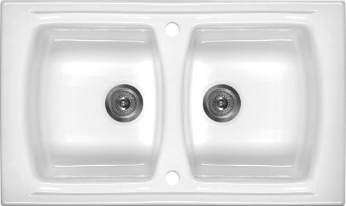 Zlewozmywak ceramiczny 2-komorowy ZCL_620N 5908212037836 - 2258628