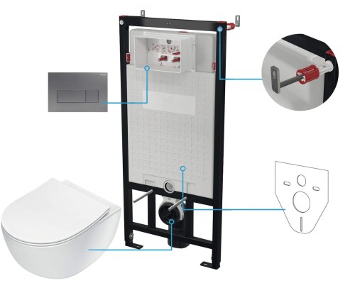 Zestaw WC podtynkowy 6 w 1 - 2325876