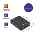 Stacja dokująca Qoltec dysków SSD M.2 SATA/PCIe | NGFF/NVMe | USB 3.1 - 1487558