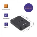 Stacja dokująca Qoltec dysków SSD M.2 SATA/PCIe | NGFF/NVMe | USB 3.1 - 1522168