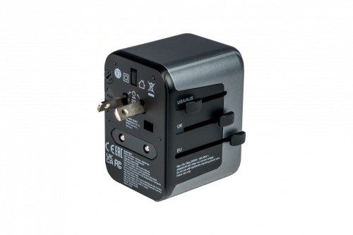 Adapter podróżny Verbatim UTA-03 globalny 1xUSB-C PD 30W QC 18W, 1xUSB-C 15W, 2xUSB-A 12W - 2289593