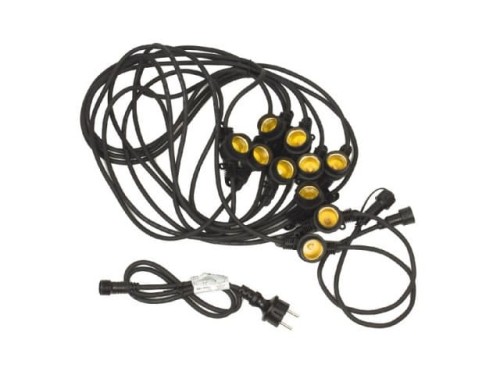 Girlanda ogrodowa Maclean MCE410 czarna 10m 10x E27 - 1894267