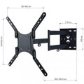 Uchwyt ścienny Techly 23"-55", 45kg obrotowy - 2328701
