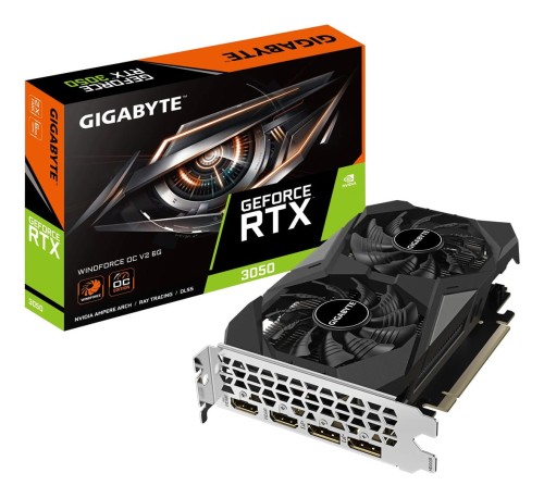 Karta VGA Gigabyte GeForce RTX 3050 WINDFORCE OC V2 6G 6GB GDDR6 96bit 2xHDMI+2xDP PCIe4.0 - 2328752