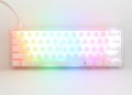 Biała mini klawiatura do gier Ducky One 3 Aura, RGB LED - MX-Speed-Silver (US) - 2125532