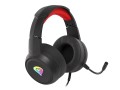 Słuchawki z mikrofonem Genesis Neon 200 RGB Gaming podświetlenie RGB czarno-czerwone - 2127082