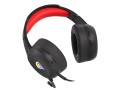 Słuchawki z mikrofonem Genesis Neon 200 RGB Gaming podświetlenie RGB czarno-czerwone - 2127083