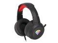 Słuchawki z mikrofonem Genesis Neon 200 RGB Gaming podświetlenie RGB czarno-czerwone - 2127085