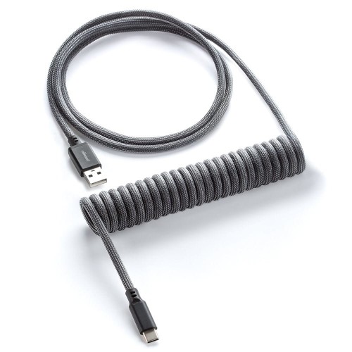 CableMod Classic Spiralny USB-C do USB Typu A, Carbon Grey - 150cm - 2330861