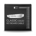 CableMod Classic Spiralny USB-C do USB Typu A, Carbon Grey - 150cm - 2130201