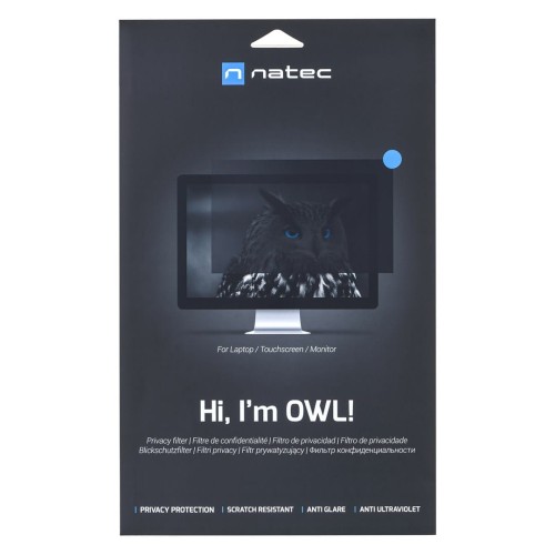 Filtr prywatyzujący RODO Natec Owl 17.3" 16:9 - 2292637