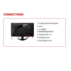 Monitor MSI 31,5" MAG 32CQ6F 2xHDMI DP