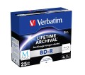M-DISC BD-R Verbatim 25GB X4 Printable (5 Jewel Case) - 2333131