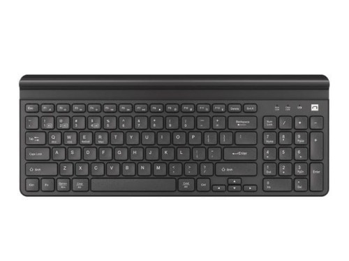 Klawiatura bezprzewodowa Natec Felimare US Bluetooth + 2.4GHz, slim uchwyt na telefon/tablet czarna - 2229331