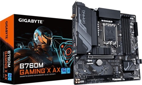 Płyta Gigabyte B760M GAMING X AX /B760/DDR5/SATA3/M.2/USB3.1/PCIe4.0/WiFi/BT/s.1700/mATX - 2333683