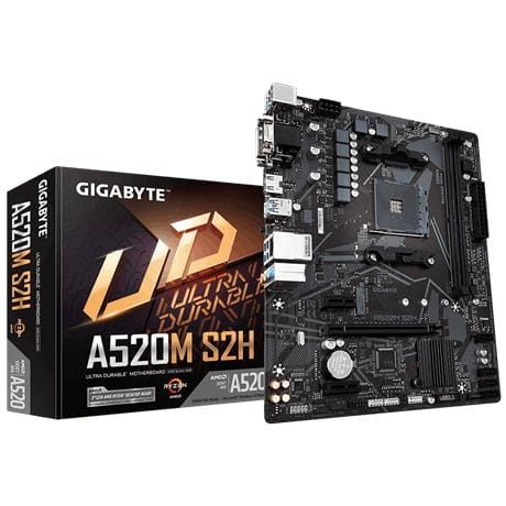 Płyta Gigabyte A520M S2H (rev. 1.0)/AMD A520M/DDR4/SATA3/M.2/USB3.0/PCIe3.0/AM4/mATX - 2333802