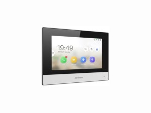 Hikvision DS-KH6320-WTE2 wideodomofon 17,8 cm (7") Czarny, Szary